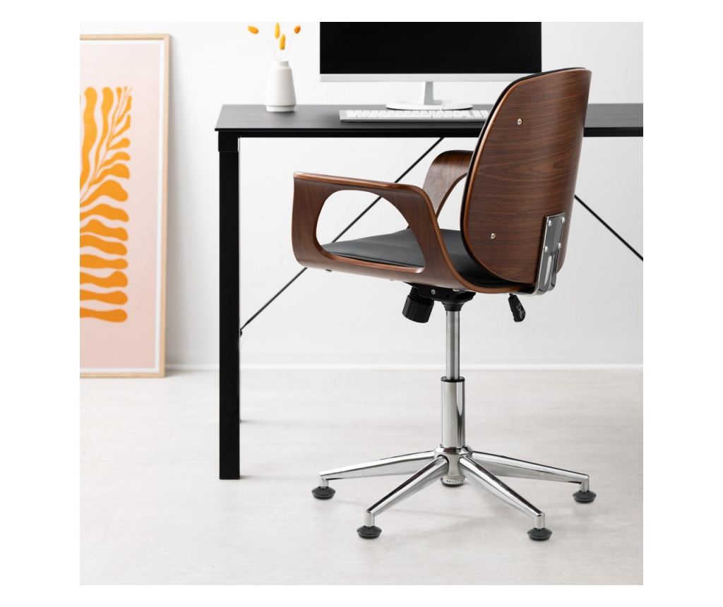 Комплект от 5 крака за офис стол 11 мм прът, Kwmobile, черен, стомана, 56094.06 - 3