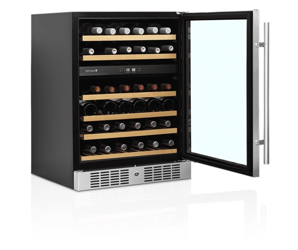 Racitor de vinuri incorporabil, Dual Zone, 46 sticle, TEFCOLD, TFW200-2S, inox - 2