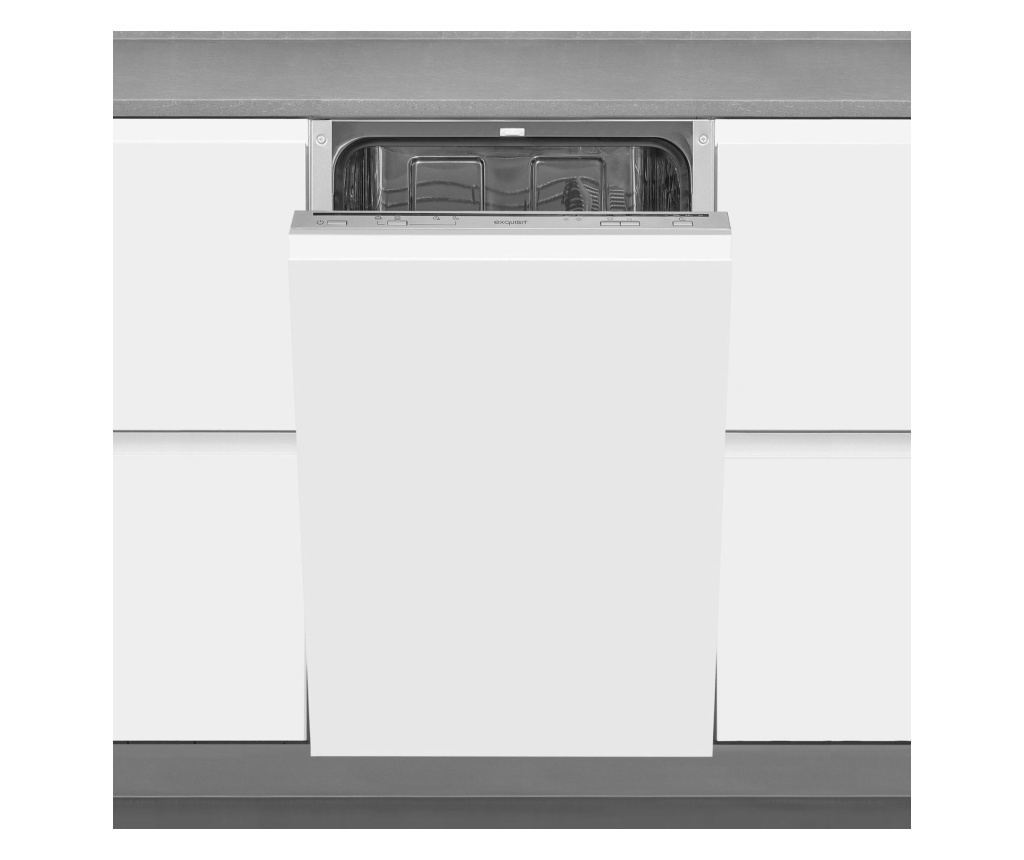Masina de spalat vase incorporabila, Exquisit, 9 seturi, inox - 3
