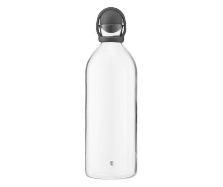 Üveges, fedéllel ellátott kanna, RIG-TIG, Cool-it, 1,5 liter, fekete