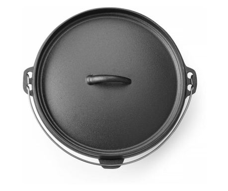 Litoželezni lonec, HENDI, 7,2 L črn, ø310x(V)155mm