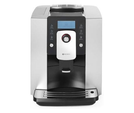 Automatski aparat za kavu, Hendi One Touch, 1400 W, s mlinom, crni, programabilna pića: espresso, duga kava, cappuccino