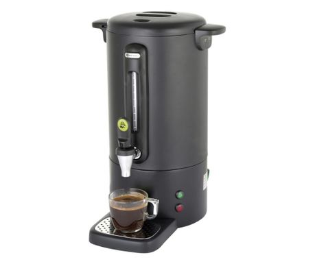 Perkolator za tople napitke, 7 litara, nehrđajući čelik, mat crni, termostat 0-100 stupnjeva C, 1650 W, Hendi Concept Line, 307x