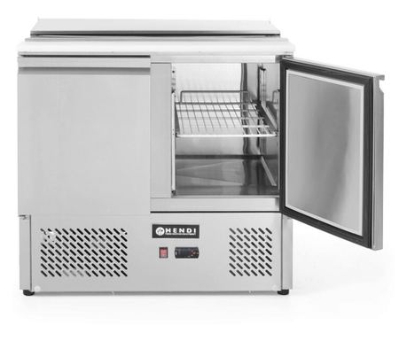 Masa frigorifica rece pentru salate, ARKTIC by Hendi, interval temperatura 2/10 gr C, 250 W, 90x69.8x(H)85 cm