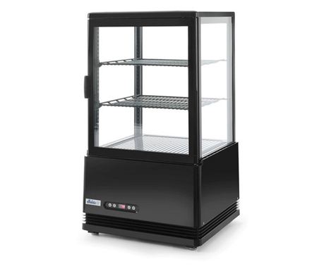 Crni rashladni izlog, 58 l, 2-6 °C, 170 W, 2 podesive police, ARKTIC by Hendi, 452