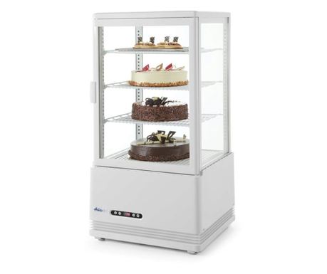Rashladna vitrina, bijela, 68 L, 0-12°C, 170 W, 3 police podesive po visini, ARKTIC by Hendi, 452x4