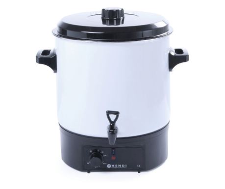 Grijač za tople napitke 27 l, emajlirano kućište, termostat 0-90°C, 1800W, Hendi, 460x480x349mm