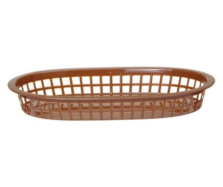 Ovalna košara za kruh, Hendi, smeđa, 6 komada, 275x175x(V)38mm