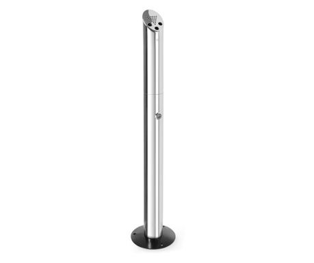 Scrumiera Hendi tip stalp, otel inoxidabil 18/8, 17x(H)92 cm