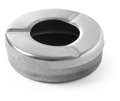 Set 3 x Scrumiere cu capac, inox, 90 mm, Hendi