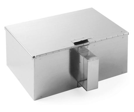 Colector scrum, inox, Hendi, 210x140x(H)90 mm, cu capac rabatabil
