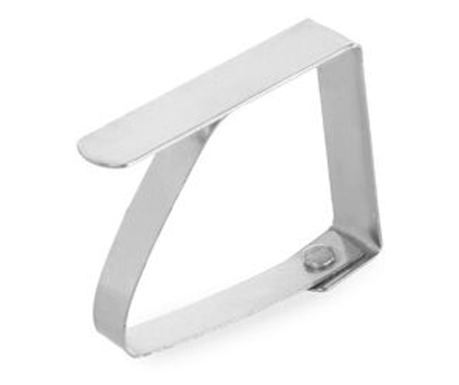 Komplet 4 sponk za prt, nerjaveče jeklo, 50x(V)40 mm, Hendi