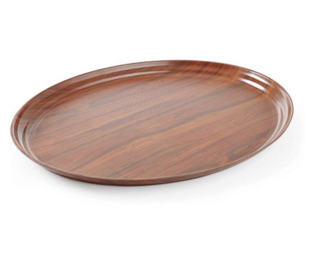 Hendi ovalni pladenj za serviranje videza lesa 290 x 210 mm
