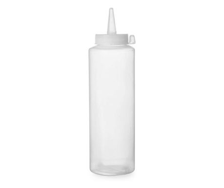 Set de 3 sticle dispenser 0,35 ml, polietilena, transparent 55x(H)205 mm, Hendi