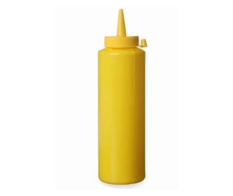 Диспенсър бутилка 700 ml - Жълт полиетилен - Hendi