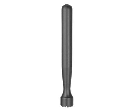 Keverőpálca - muddler, Bar up, profilozott, csillag alakú Hendi, fekete, ø34x207mm