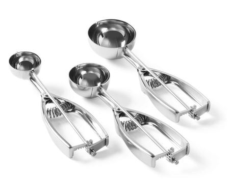 Lingura dozatoare inghetata, 1/100 lt, diam cupa 30 mm, inox, Stoeckel