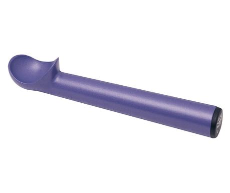 Lingura Hendi pentru inghetata, Stoeckel, aluminiu, cu strat de ceramica si maner extra lung 1/20 - 56x170 mm