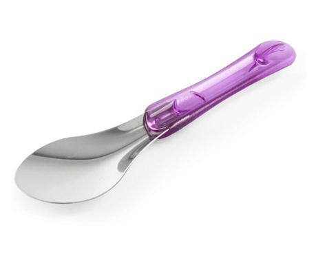 Lingura servire inghetata, 26 cm, inox, maner Tritan violet, Hendi