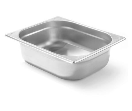 Gastronorm GN 1/2 pladenj (325x265 mm), V=10 cm, 5,6 l, nerjaveče jeklo, Hendi Kitchen Line