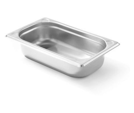Γαστρονόμος GN 1/3 Ταψί 100 mm 3.4 λίτρα - Hendi Kitchen Line, ανοξείδωτο ατσάλι