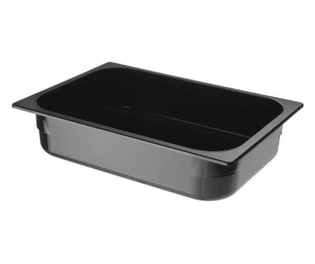 Profesionalna Gastronorm polikarbonatna posuda za sladoled, 5 litara, 360x250x(v)80 mm, Crna