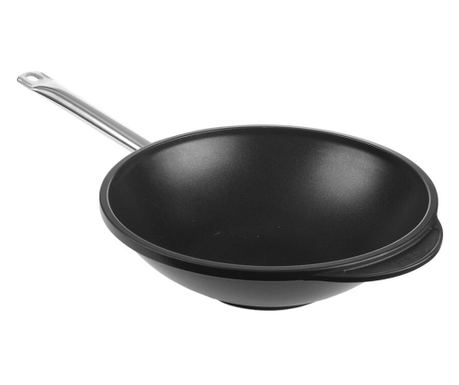 Wok 320x(V)100 mm, lijevani aluminij, TITANIUM PROFESSIONAL