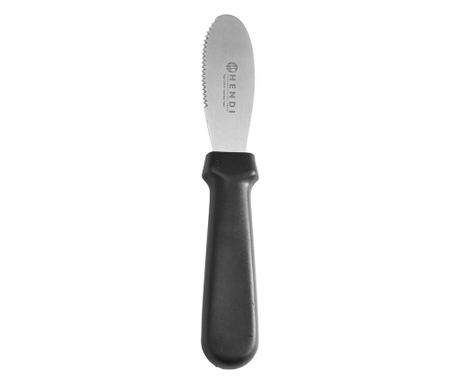 Hendi vaj kés - Rozsdamentes acél, fogazott penge, 22,5 cm