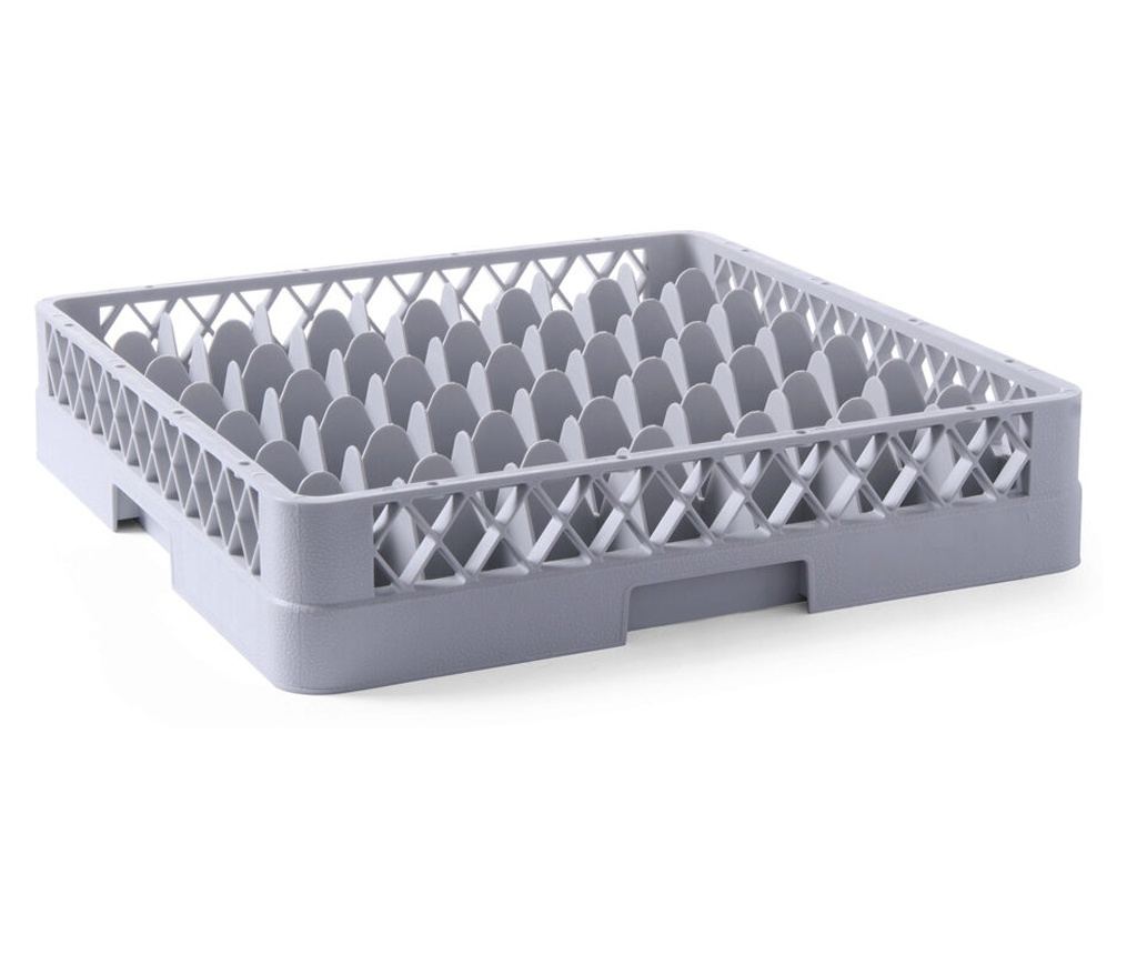 Cos pahare pentru masina de spalat pahare Hendi Polipropilena 49 compartimente 500x500x(H)104 mm Gri