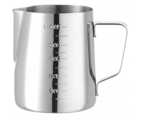 Rozsdamentes acél tejkiöntő, 600ml, 90x112mm