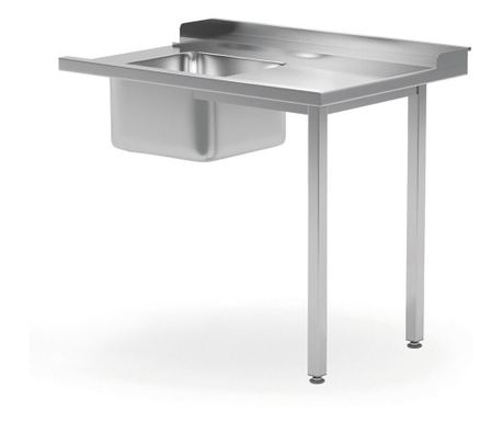 Masa prespalare cu o cuva pe stanga, pentru masina de spalat 1200x600x(H)850 mm, atasare pe partea dreapta