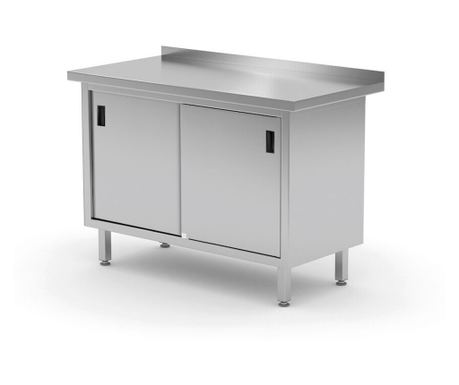 Hendi Profi Line Zidni Radni Stol s Kliznim Vratima, Zavaren, 1200x600x(V)850mm