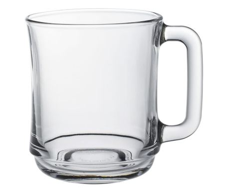 Lys stekleni vrček z ročajem, Duralex, 250 ml, set 6 kosov, ø80x(V)110 mm