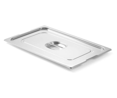 Pokrov za posodo Gastronorm z ročajem GN 1/1, Profi Line, nerjaveče jeklo, 530X325 mm