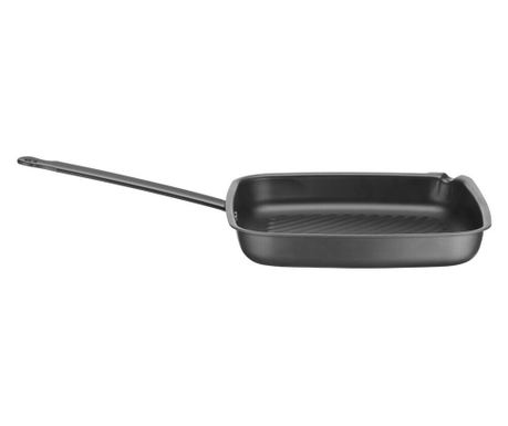 Četvrtasta grill tava, 26x28 cm (V) 42mm ugljični čelik