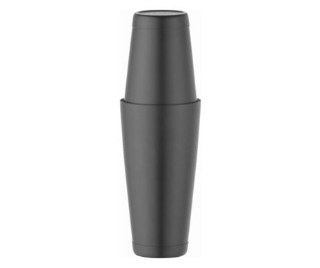 Σέικερ Tin-on-Tin Boston, μαύρο, Bar up, 0.8L, ø90x(H)303mm