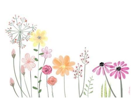 Dekorativní nástěnné umění s dřevěným rámem, 33 cm x 24 cm, s květinami3375