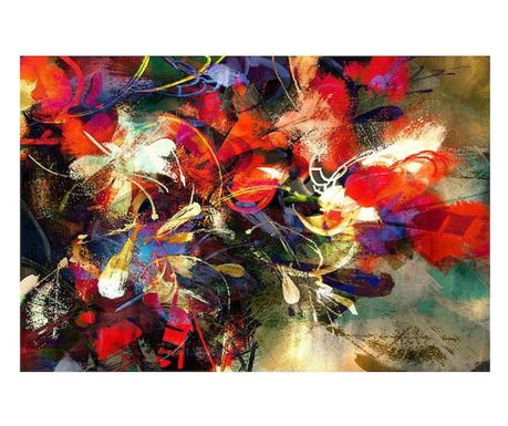 Декоративна стенна картина с дървена рамка, 33 см x 24 см, Flowers1778