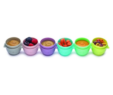 SET 6 SILIKONSKIH POSOD SNAP&GO, MELII, 59 ML