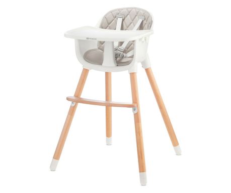 STOL ZA HRANJENJE KINDERKRAFT SIENNA, 2 V 1, SIV