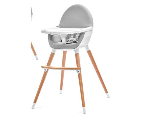 Stol za hranjenje KINDERKRAFT FINI, 2 v 1, siva