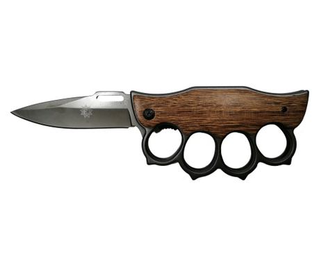 Lovski nož IdeallStore®, Nature Call, lesen ročaj, 21 cm, rjave barve