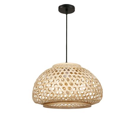 Agora Lighting, BORNEO, Függőlámpa, 1 x E27, Bambusz, Átmérő: 40cm