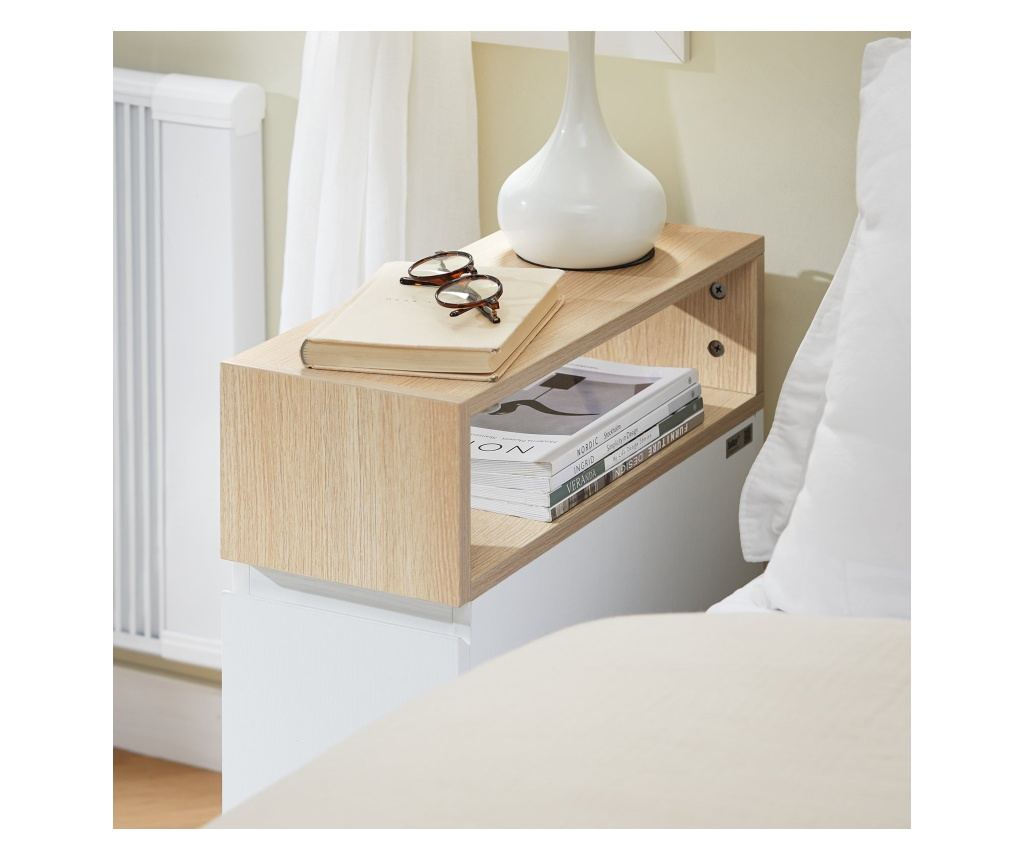 SoBuy υπουργικό συμβούλιο με τροχούς, βιτρίνεσ σαλονιού, χαμηλό υπουργικό συμβούλιο FBT155-WN - 4