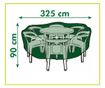 Nature Husă mobilier de grădină pentru mese rotunde, 325x325x90 cm thumbnail 3