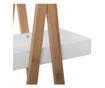 Raft pentru cu trei niveluri, MDF/ Bambus, 18 x 30 x 82 cm, Maro/ Alb