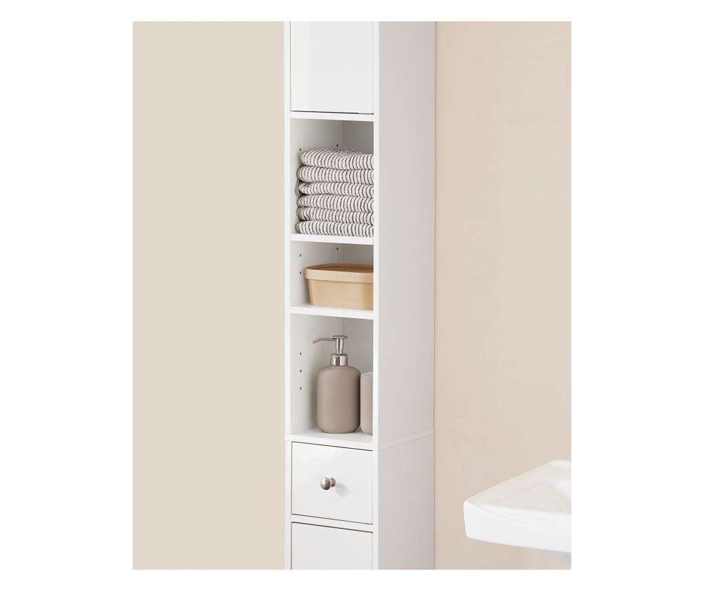 SoBuy kopalniško pohištvo, kopalniška omarica, kopalniško pohištvo en BZR167-GW - 12
