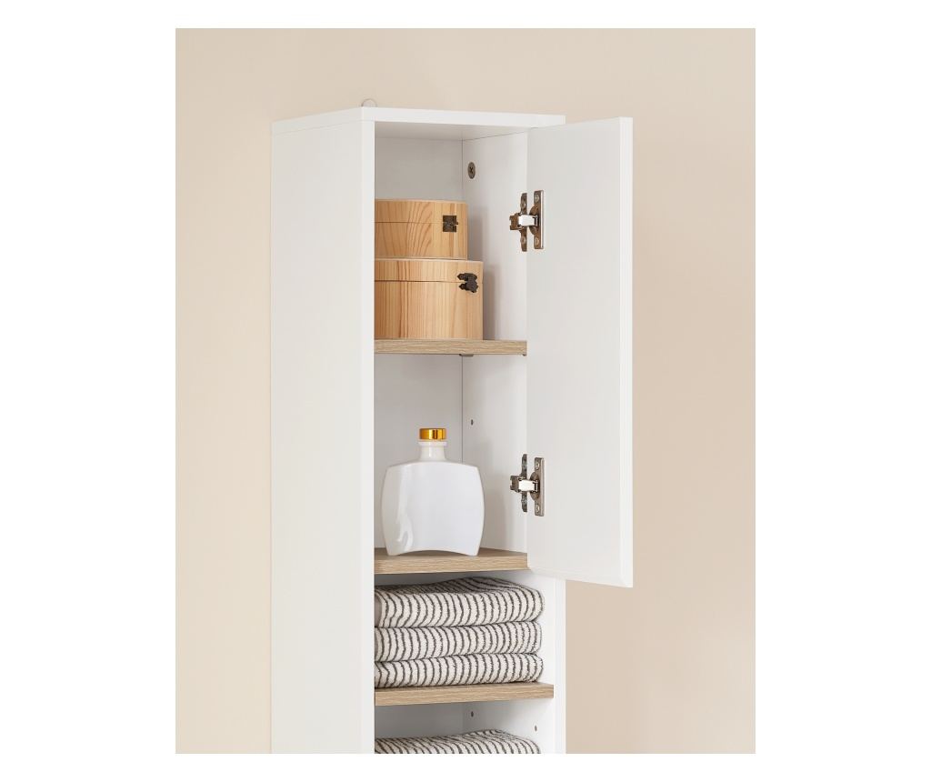 SoBuy, ψηλό ντουλάπι μπάνιου, ντουλάπι μπάνιου, έπιπλα μπάνιου en, BZR34-WN - 5