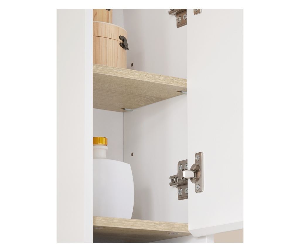 SoBuy, ψηλό ντουλάπι μπάνιου, ντουλάπι μπάνιου, έπιπλα μπάνιου en, BZR34-WN - 6