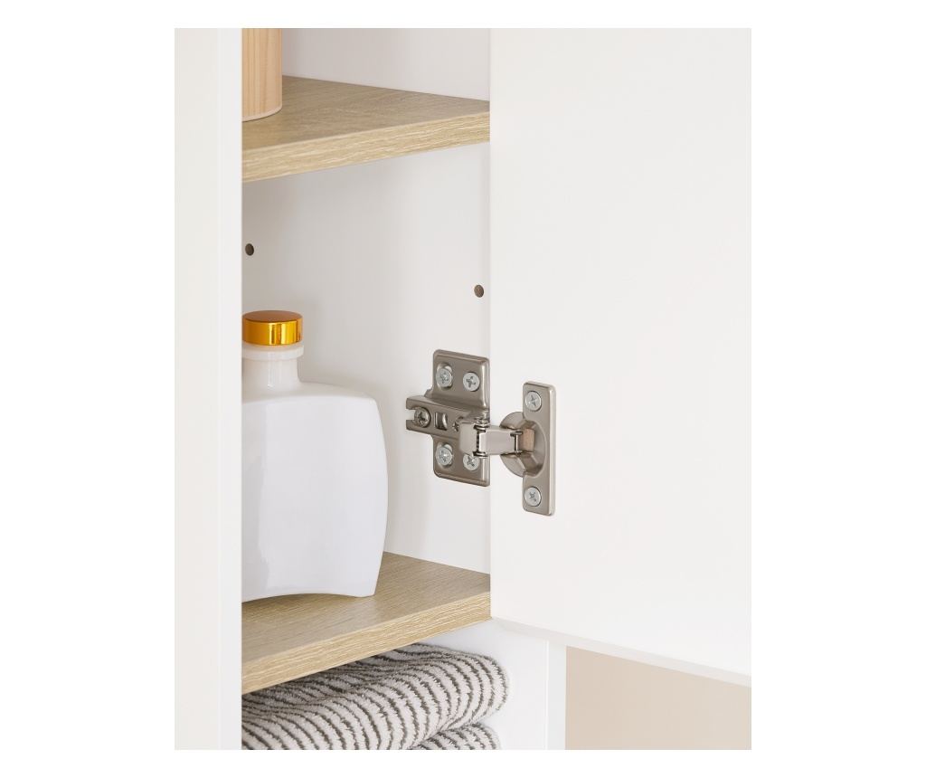 SoBuy, ψηλό ντουλάπι μπάνιου, ντουλάπι μπάνιου, έπιπλα μπάνιου en, BZR34-WN - 7